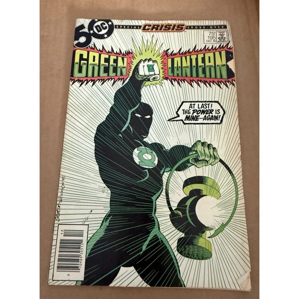 Green Lantern #195 Newsstand 1985 DC Comics Guy Gardner as Green Lantern